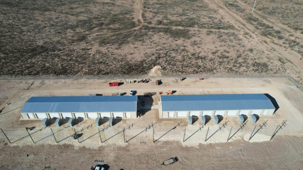 aerial view of greenhouse project farms